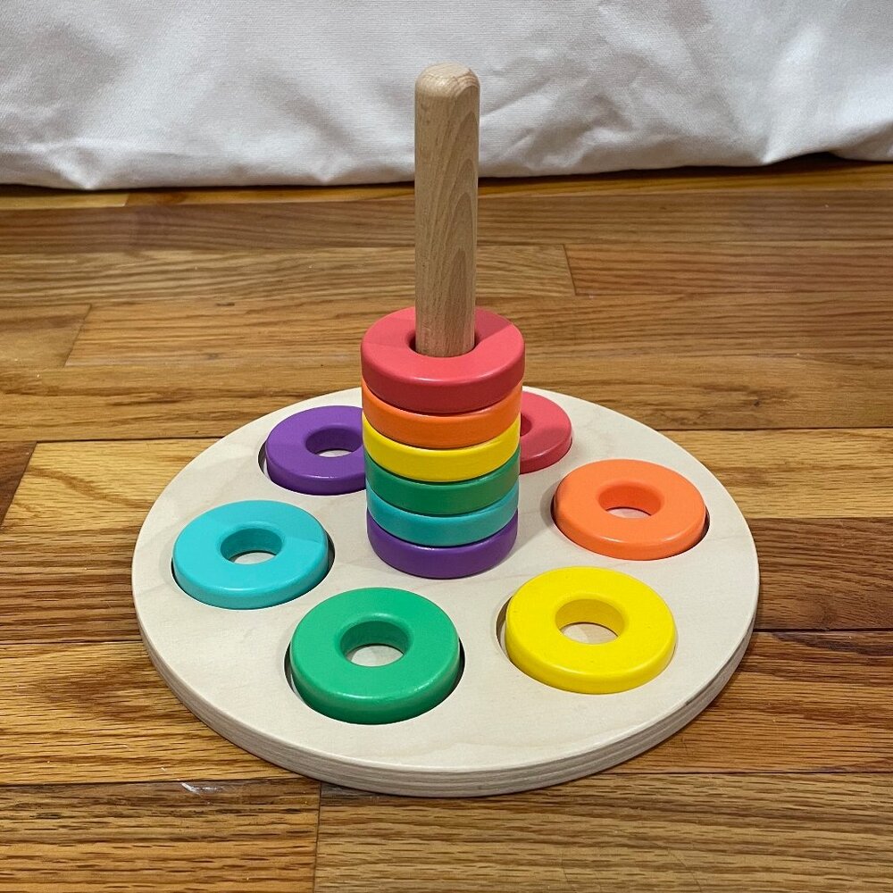 Lovevery The Babble Playkit, Flexible Wooden Stacker